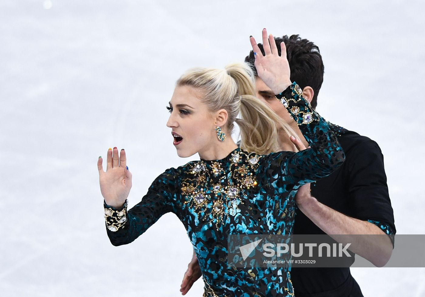 2018 Winter Olympics. Figure skating. Ice dance. Short program