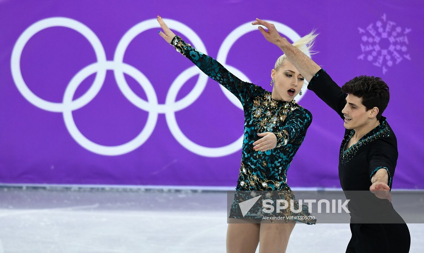 2018 Winter Olympics. Figure skating. Ice dance. Short program