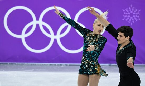 2018 Winter Olympics. Figure skating. Ice dance. Short program