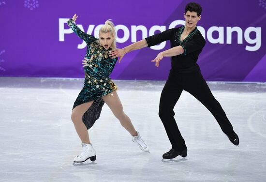 2018 Winter Olympics. Figure skating. Ice dance. Short program