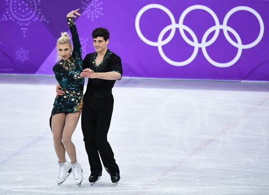 2018 Winter Olympics. Figure skating. Ice dance. Short program