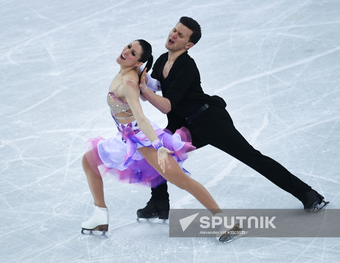 2018 Winter Olympics. Figure skating. Ice dance. Short program