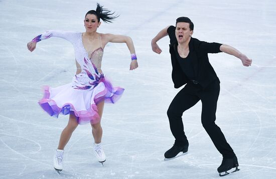 2018 Winter Olympics. Figure skating. Ice dance. Short program