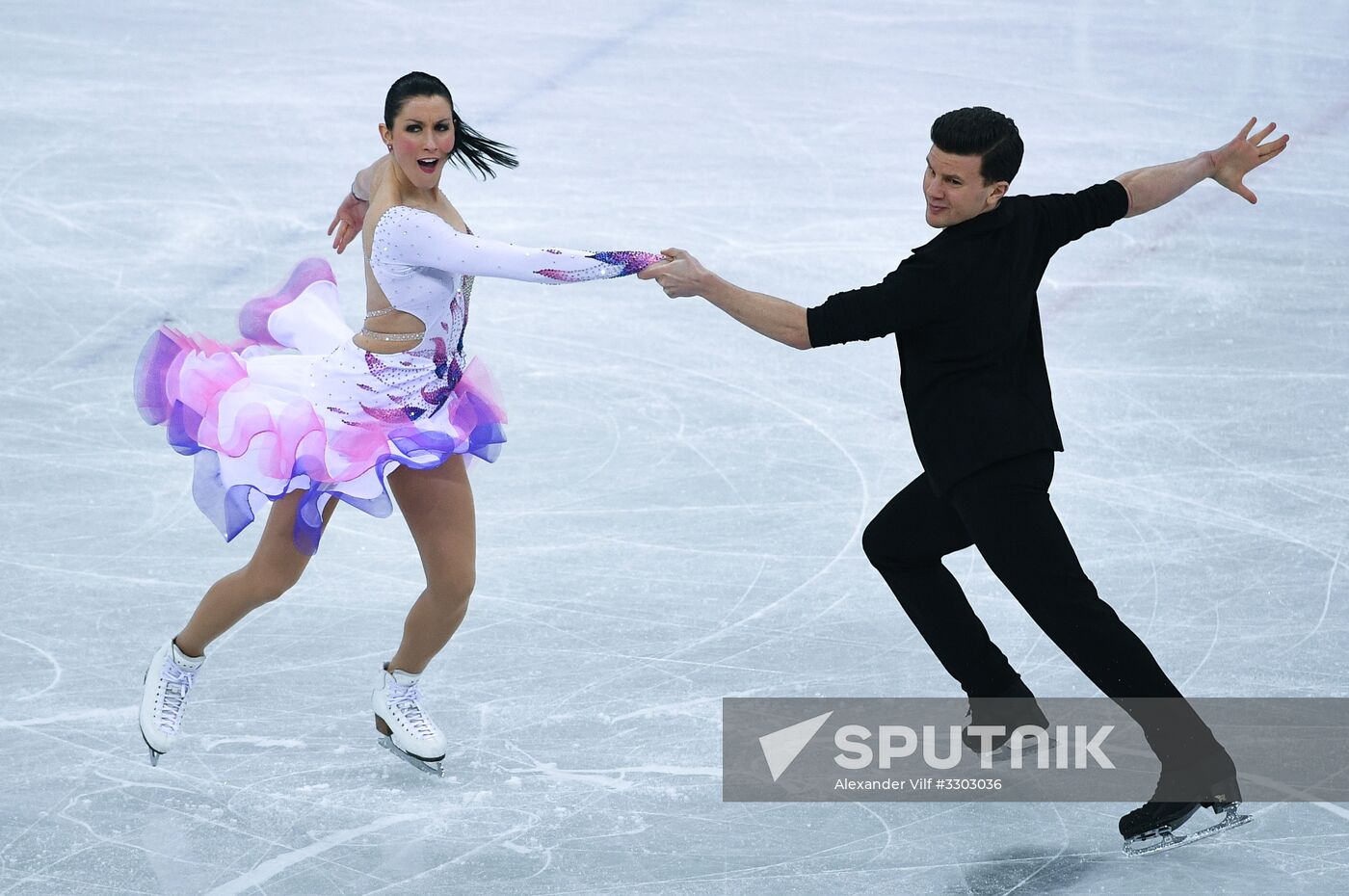 2018 Winter Olympics. Figure skating. Ice dance. Short program