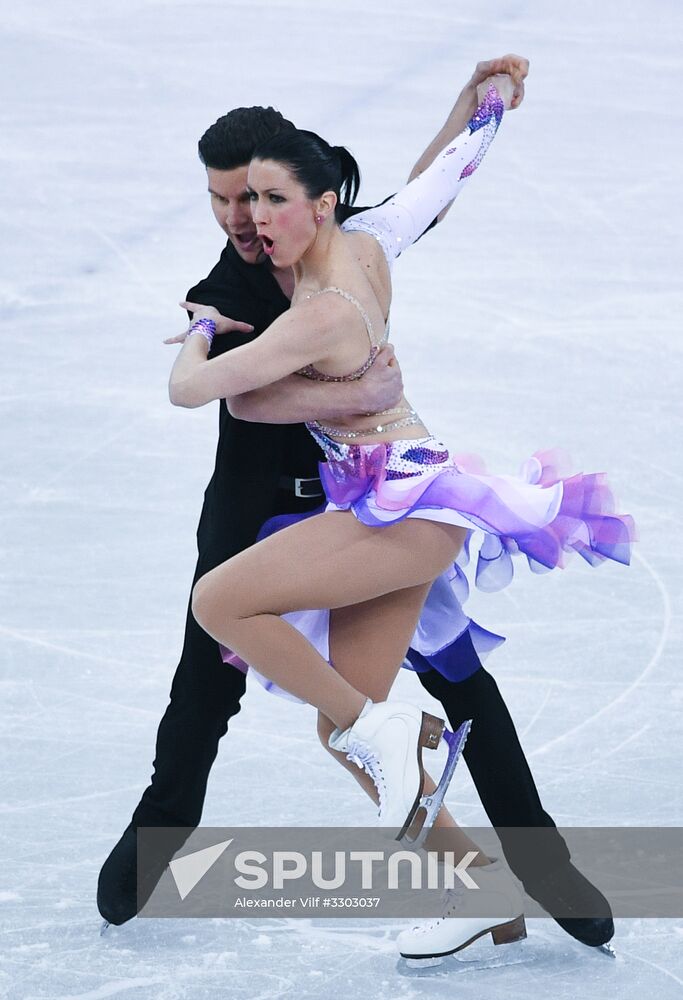 2018 Winter Olympics. Figure skating. Ice dance. Short program