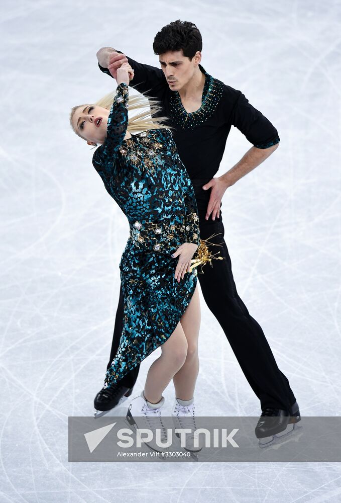 2018 Winter Olympics. Figure skating. Ice dance. Short program