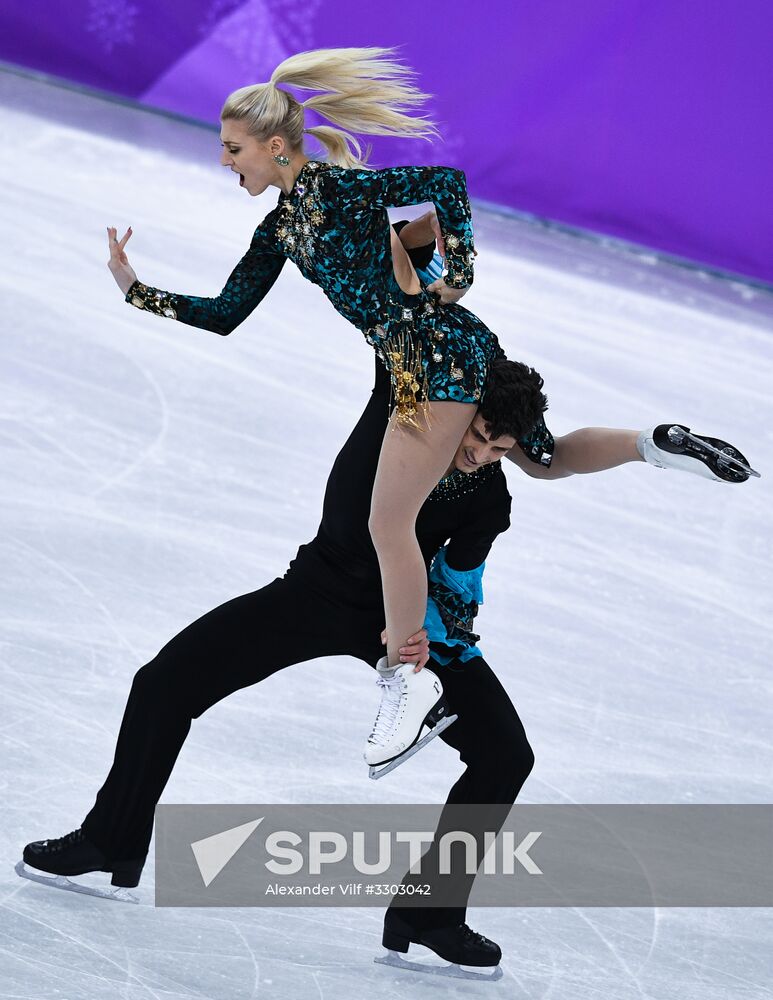 2018 Winter Olympics. Figure skating. Ice dance. Short program