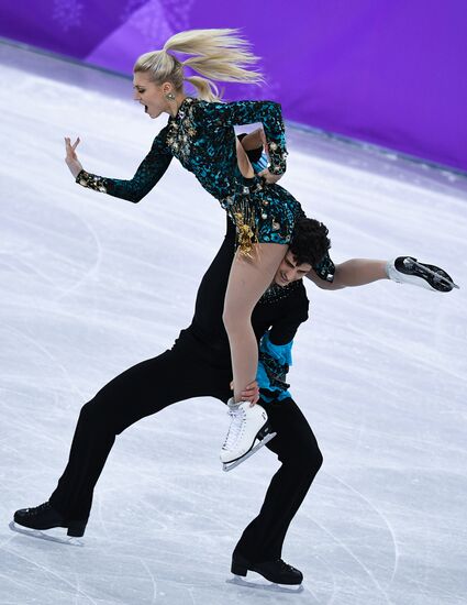 2018 Winter Olympics. Figure skating. Ice dance. Short program