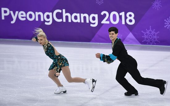 2018 Winter Olympics. Figure skating. Ice dance. Short program