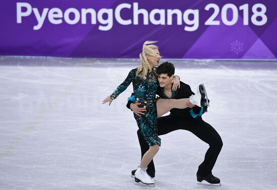 2018 Winter Olympics. Figure skating. Ice dance. Short program