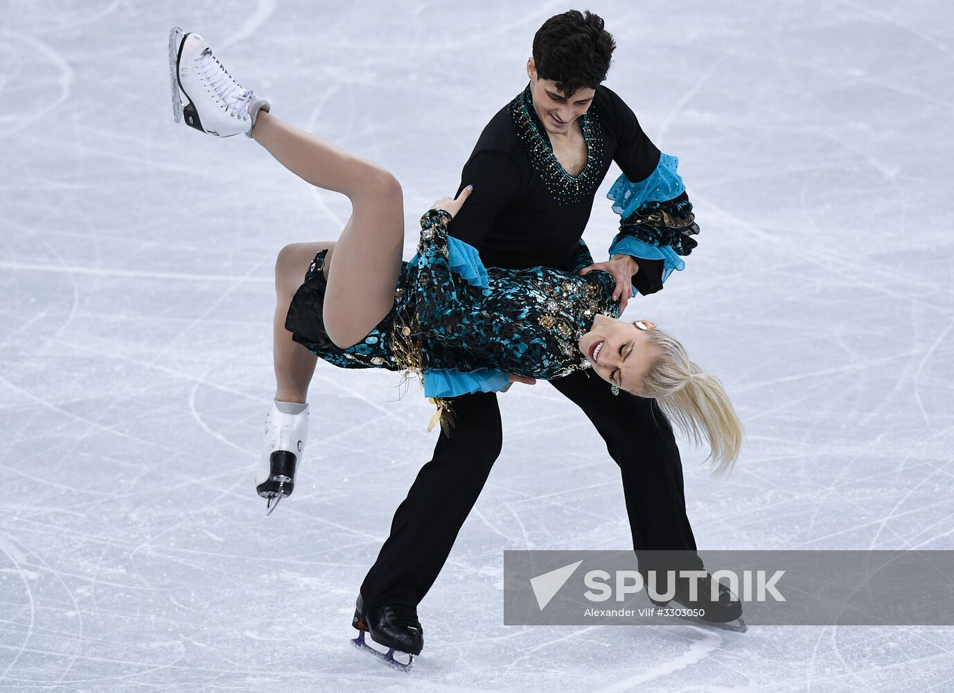 2018 Winter Olympics. Figure skating. Ice dance. Short program