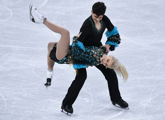 2018 Winter Olympics. Figure skating. Ice dance. Short program