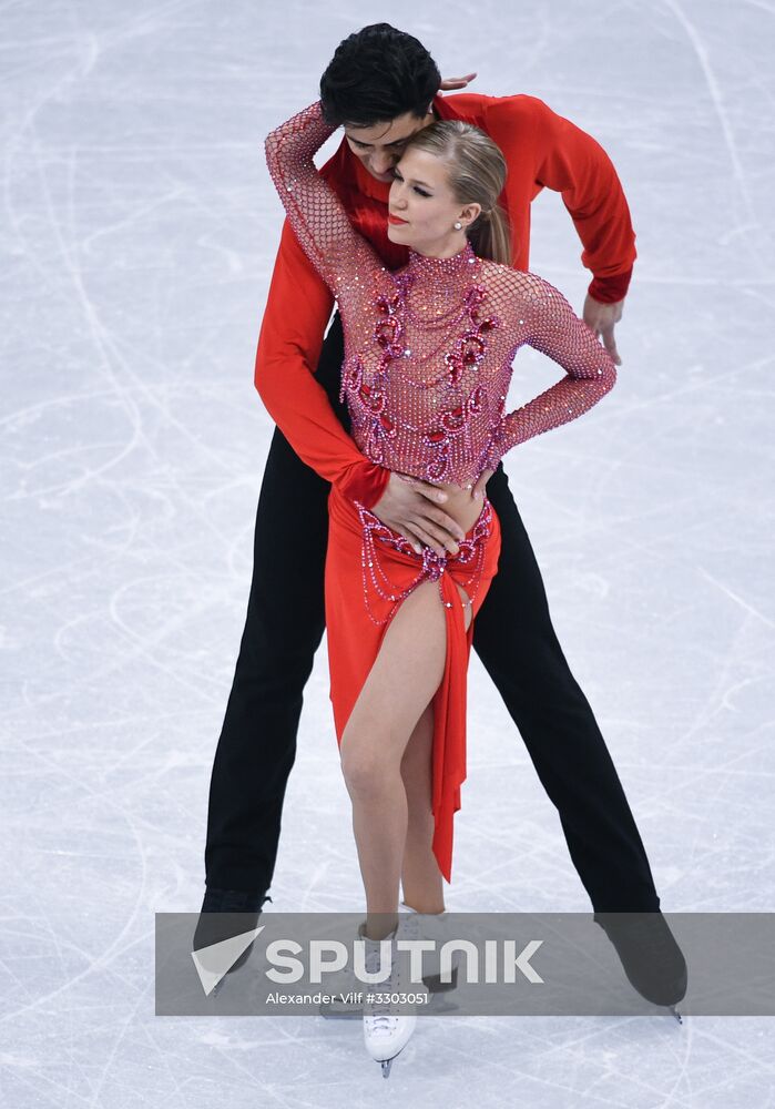 2018 Winter Olympics. Figure skating. Ice dance. Short program