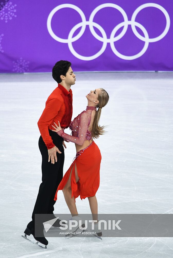 2018 Winter Olympics. Figure skating. Ice dance. Short program