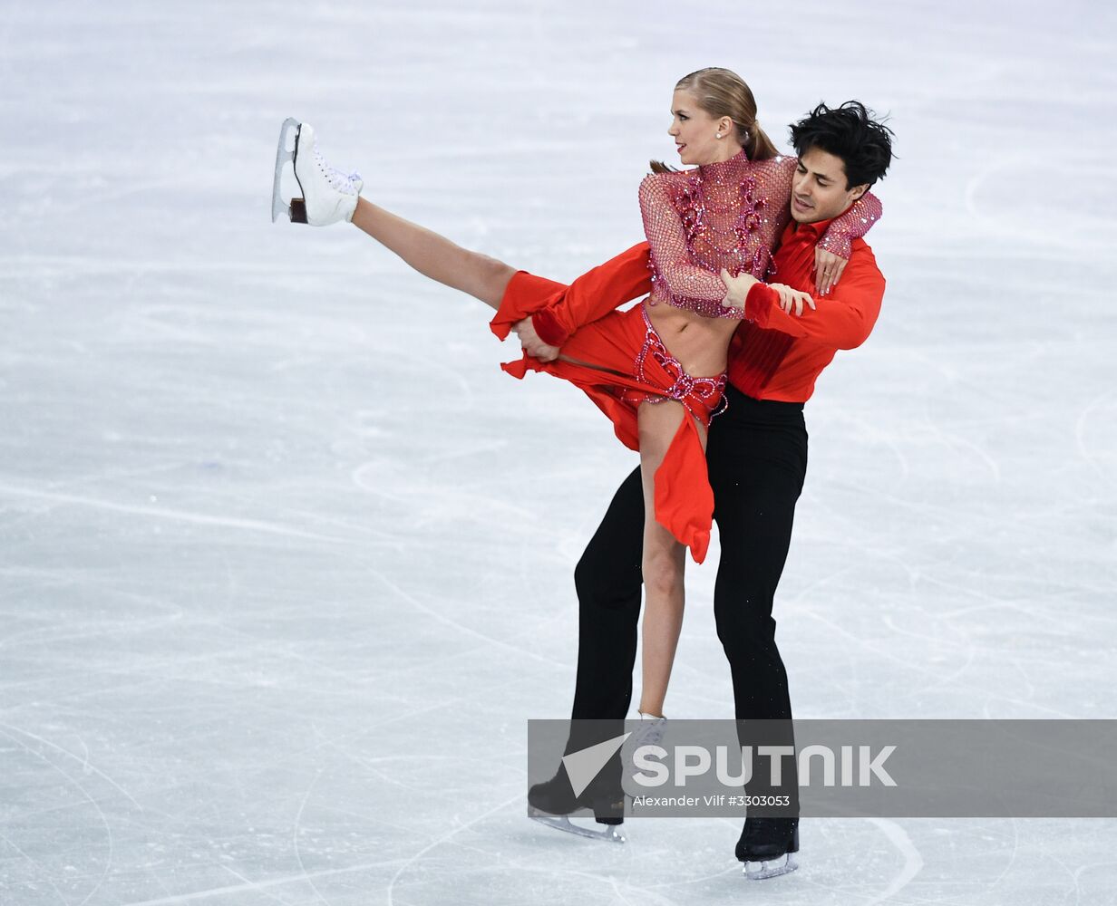 2018 Winter Olympics. Figure skating. Ice dance. Short program