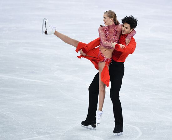 2018 Winter Olympics. Figure skating. Ice dance. Short program