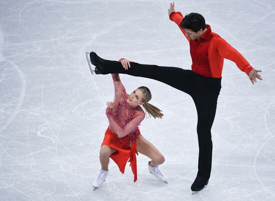 2018 Winter Olympics. Figure skating. Ice dance. Short program