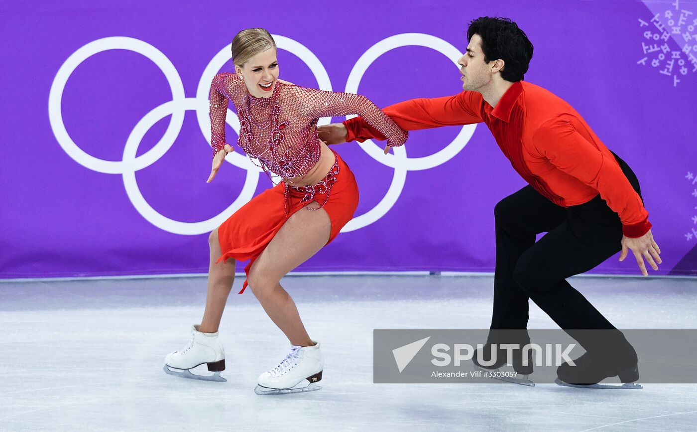 2018 Winter Olympics. Figure skating. Ice dance. Short program