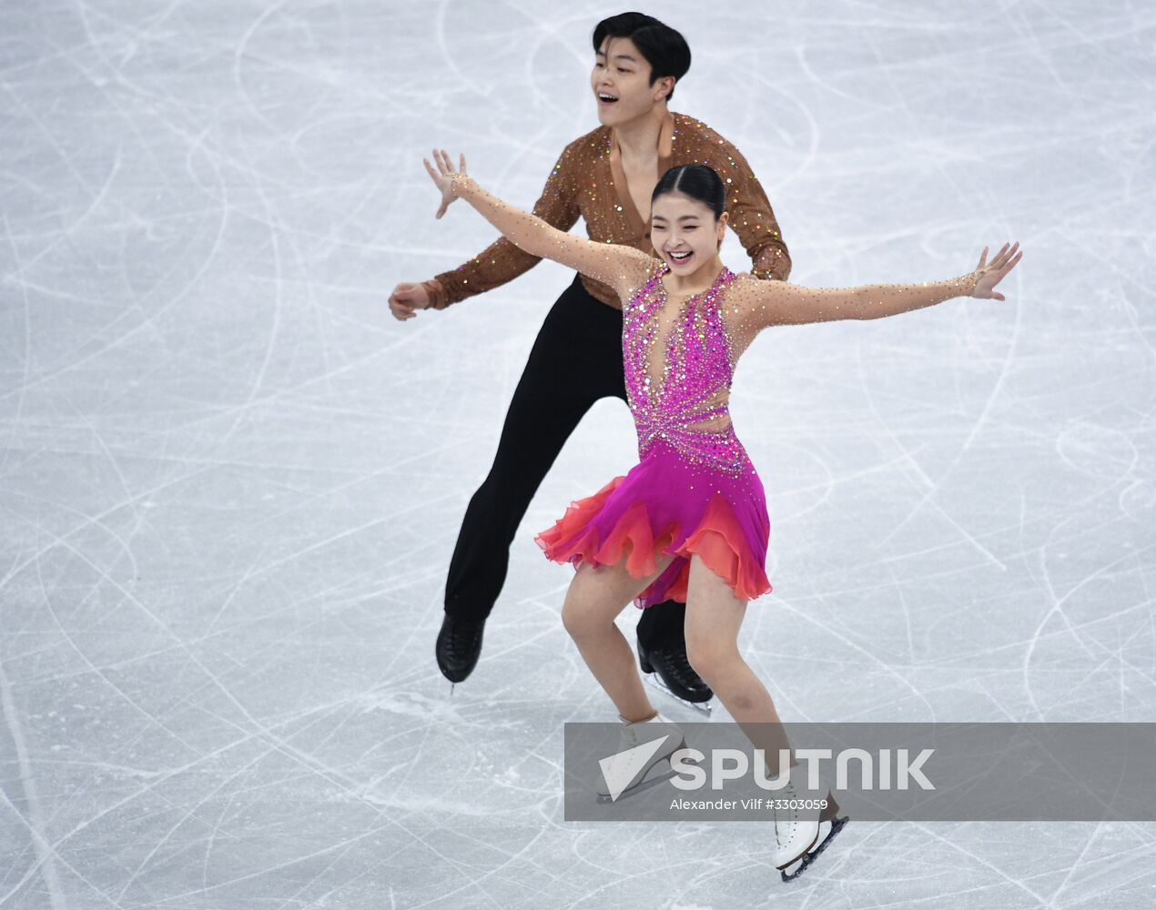 2018 Winter Olympics. Figure skating. Ice dance. Short program