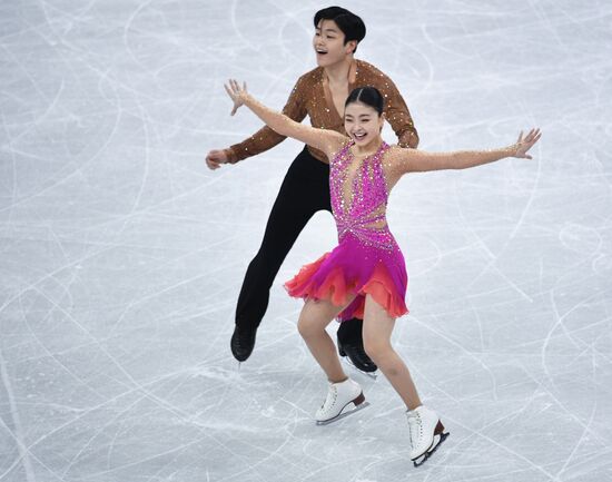 2018 Winter Olympics. Figure skating. Ice dance. Short program