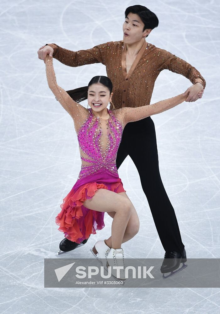 2018 Winter Olympics. Figure skating. Ice dance. Short program