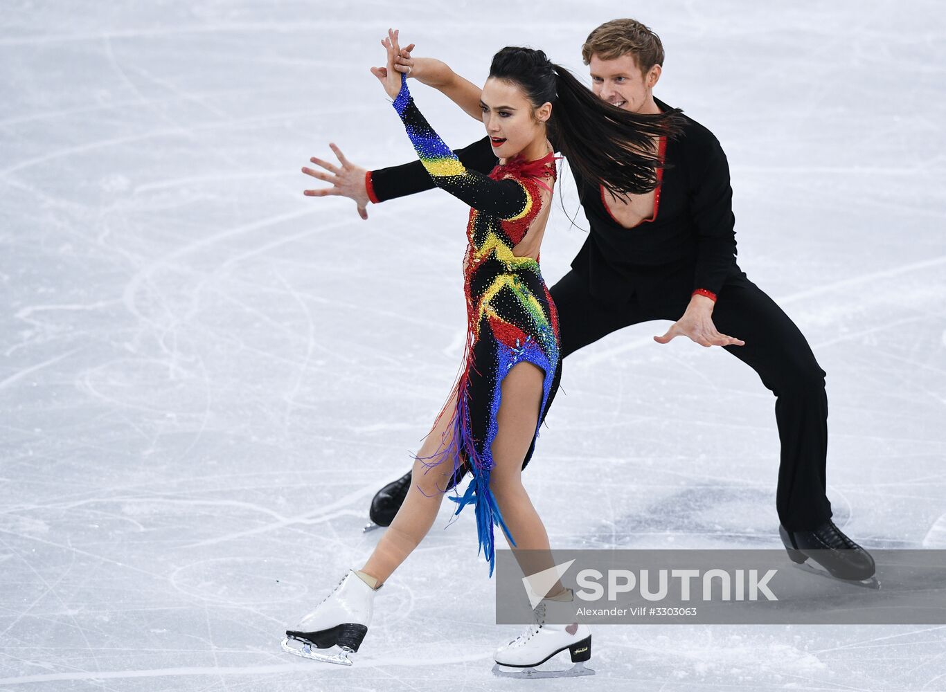 2018 Winter Olympics. Figure skating. Ice dance. Short program