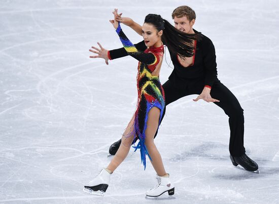 2018 Winter Olympics. Figure skating. Ice dance. Short program