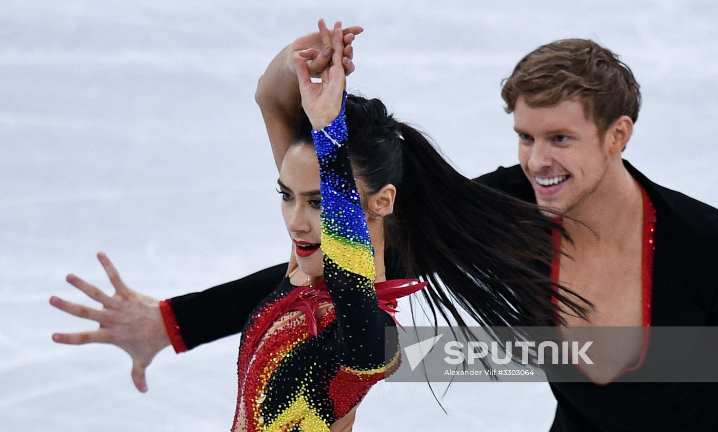 2018 Winter Olympics. Figure skating. Ice dance. Short program