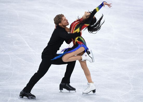 2018 Winter Olympics. Figure skating. Ice dance. Short program