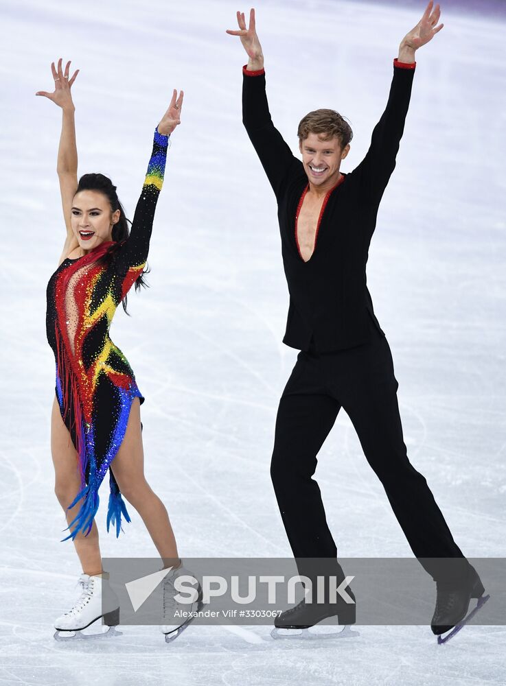 2018 Winter Olympics. Figure skating. Ice dance. Short program