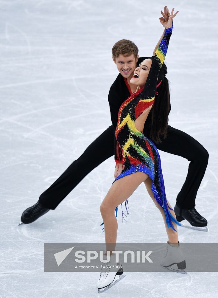 2018 Winter Olympics. Figure skating. Ice dance. Short program