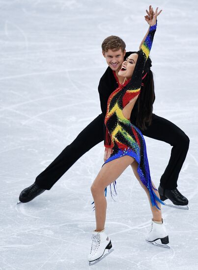 2018 Winter Olympics. Figure skating. Ice dance. Short program