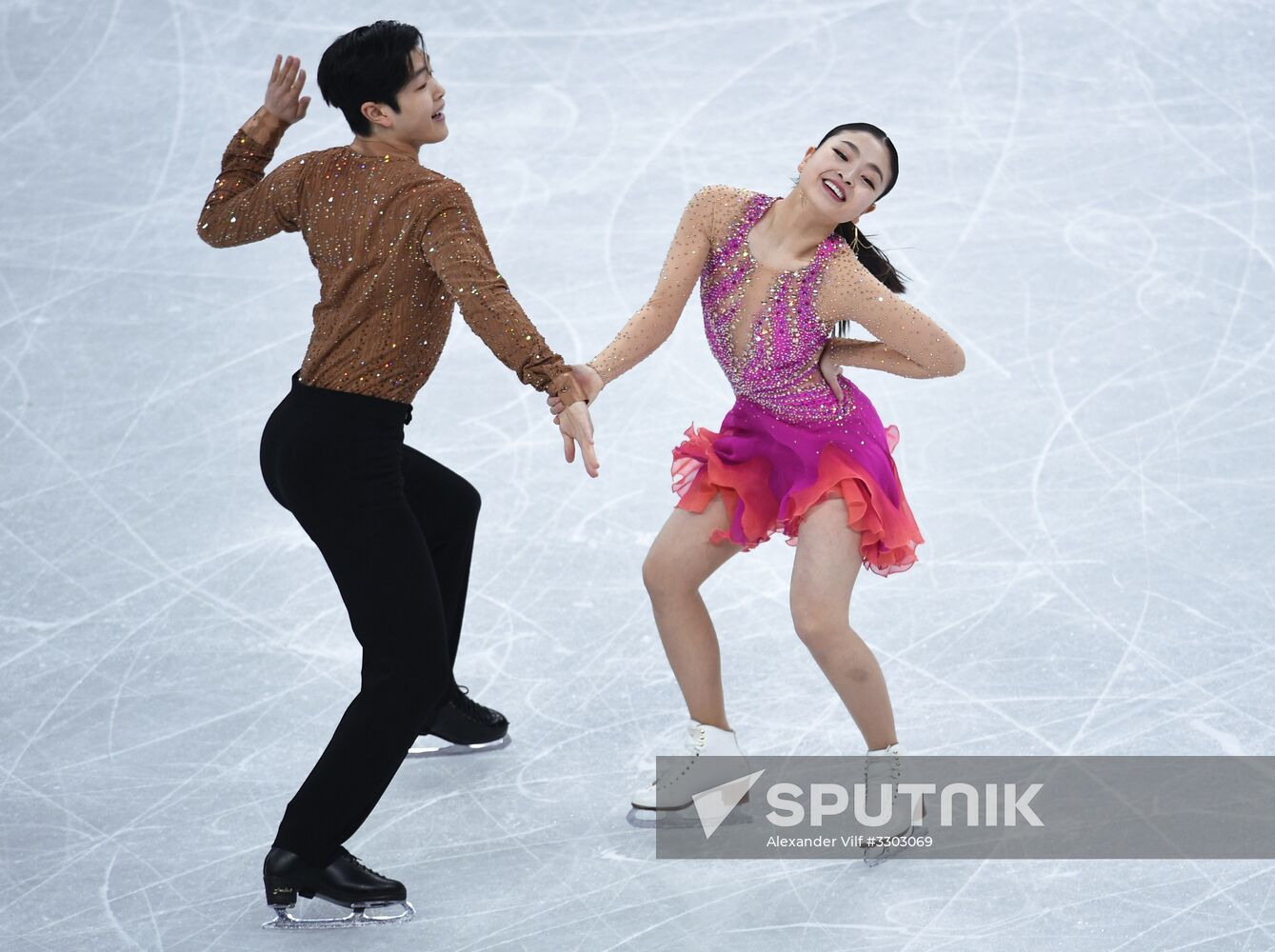2018 Winter Olympics. Figure skating. Ice dance. Short program