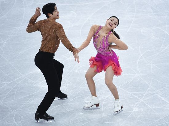 2018 Winter Olympics. Figure skating. Ice dance. Short program