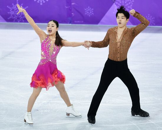 2018 Winter Olympics. Figure skating. Ice dance. Short program