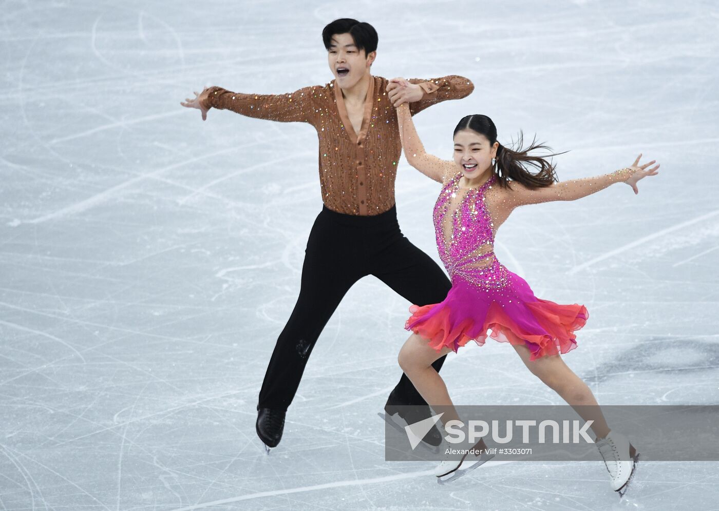 2018 Winter Olympics. Figure skating. Ice dance. Short program