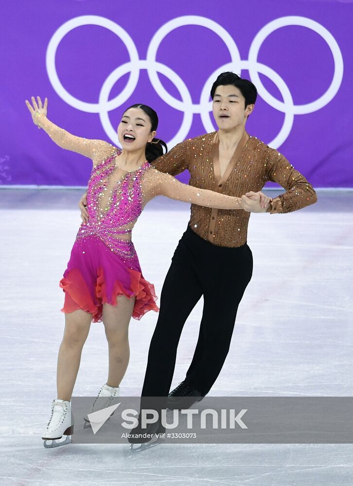 2018 Winter Olympics. Figure skating. Ice dance. Short program