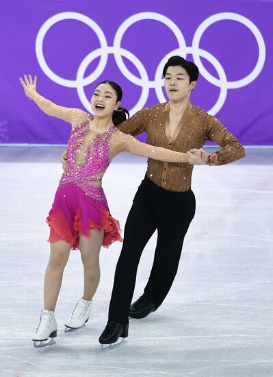 2018 Winter Olympics. Figure skating. Ice dance. Short program