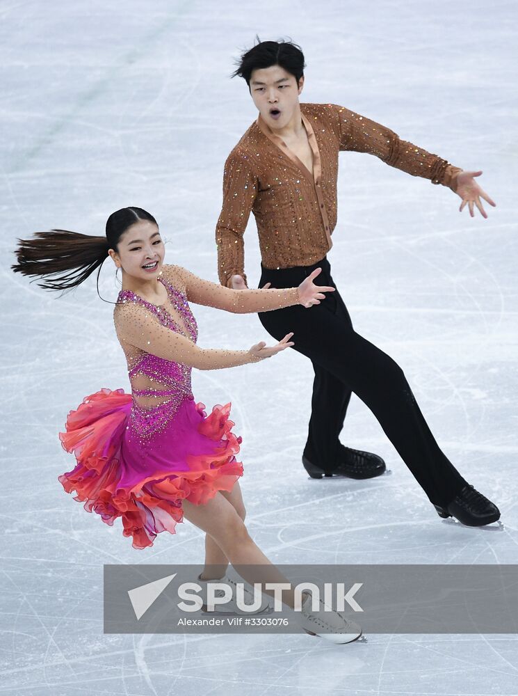 2018 Winter Olympics. Figure skating. Ice dance. Short program