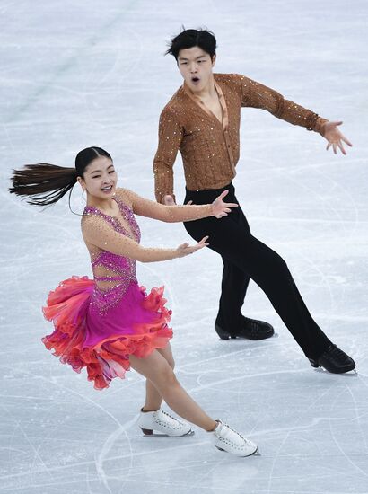 2018 Winter Olympics. Figure skating. Ice dance. Short program