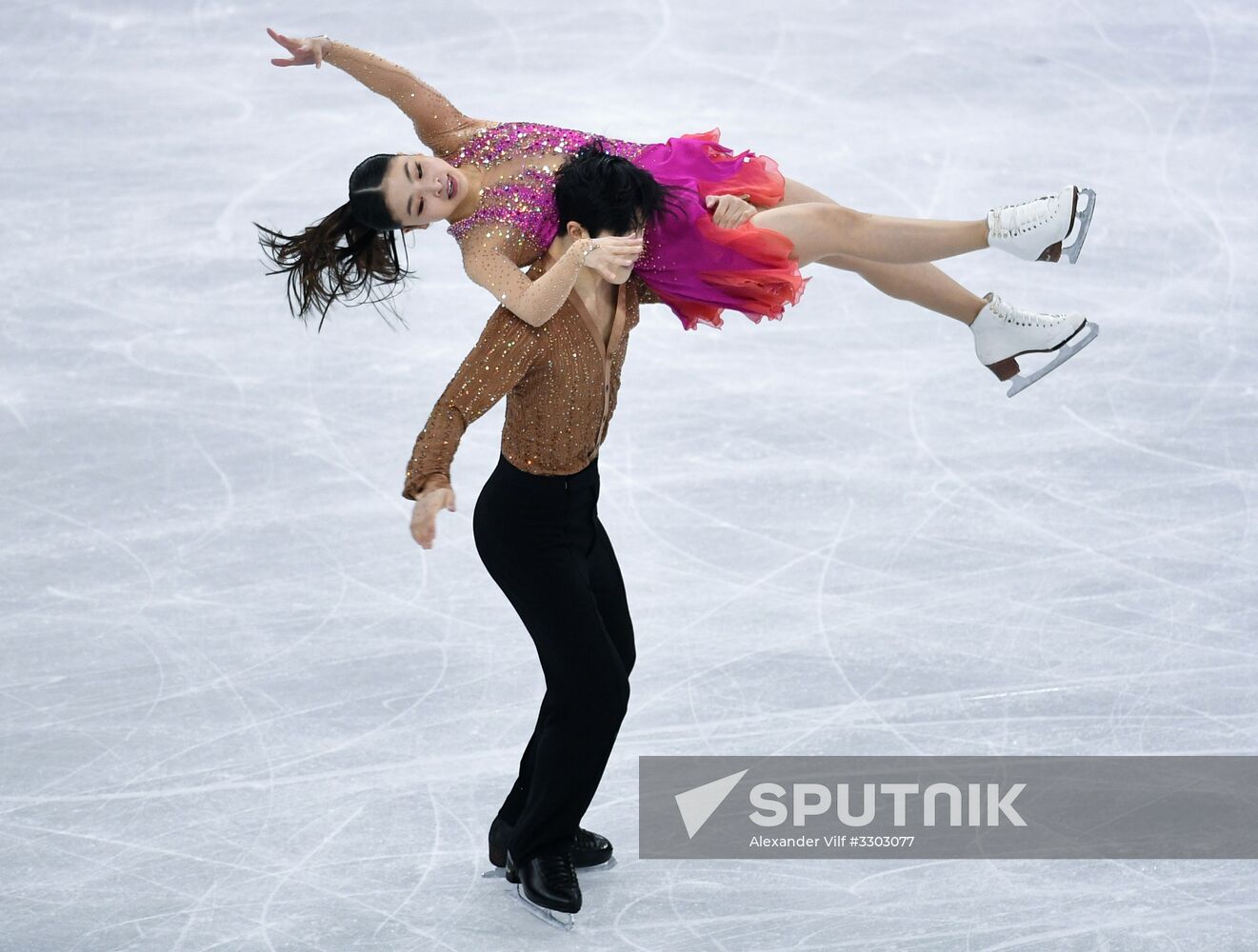 2018 Winter Olympics. Figure skating. Ice dance. Short program