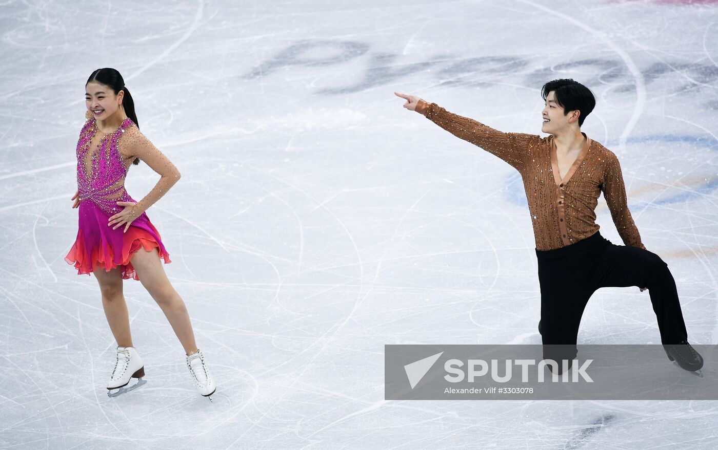 2018 Winter Olympics. Figure skating. Ice dance. Short program