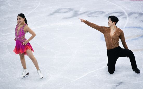 2018 Winter Olympics. Figure skating. Ice dance. Short program