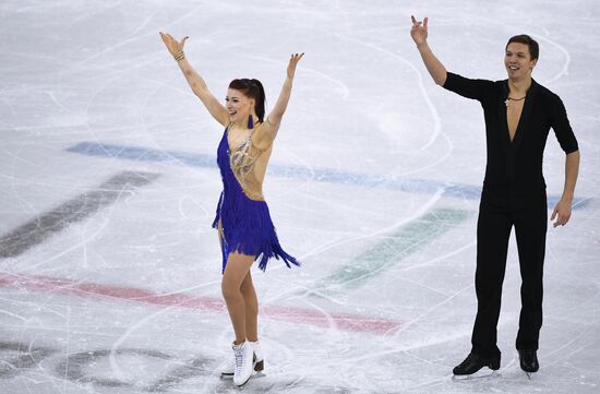 2018 Winter Olympics. Figure skating. Ice dance. Short program