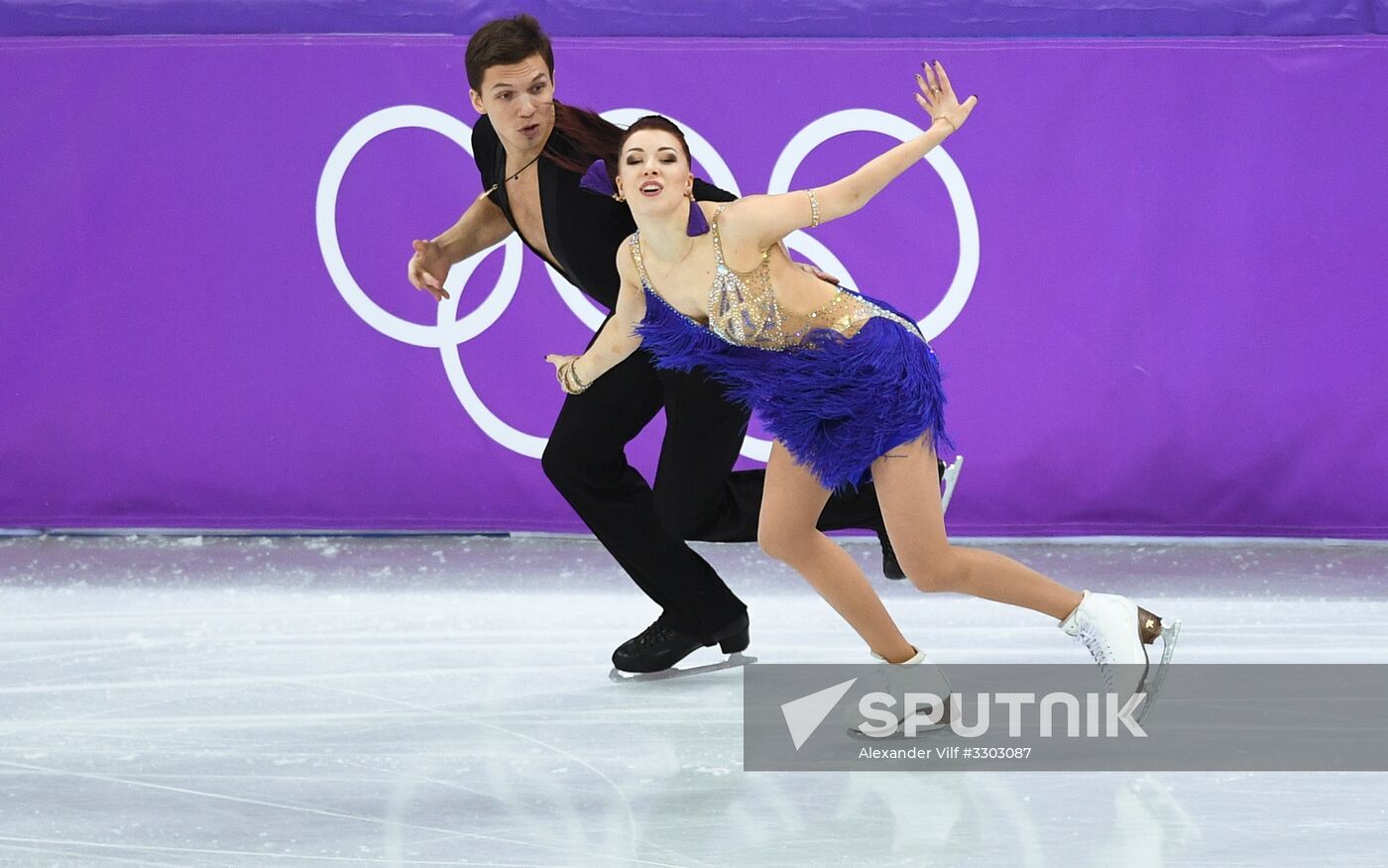 2018 Winter Olympics. Figure skating. Ice dance. Short program
