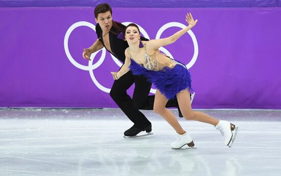 2018 Winter Olympics. Figure skating. Ice dance. Short program