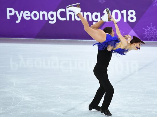 2018 Winter Olympics. Figure skating. Ice dance. Short program