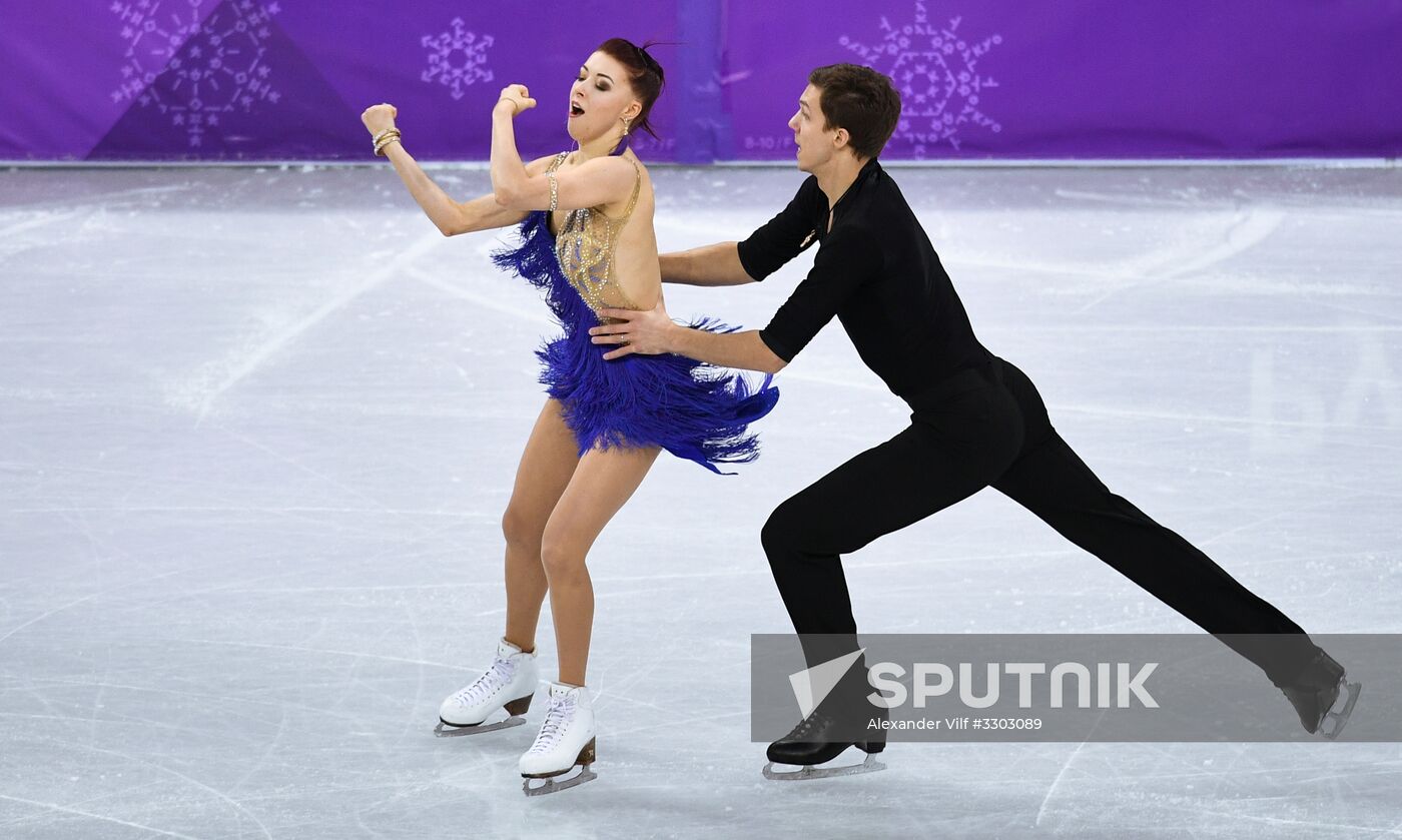 2018 Winter Olympics. Figure skating. Ice dance. Short program