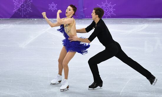 2018 Winter Olympics. Figure skating. Ice dance. Short program