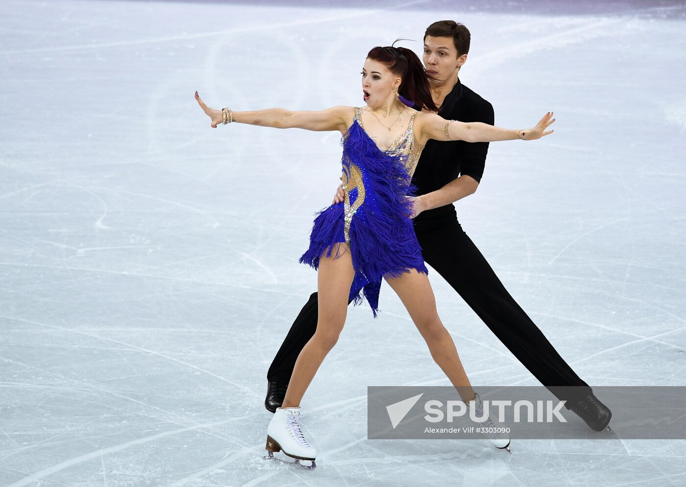 2018 Winter Olympics. Figure skating. Ice dance. Short program